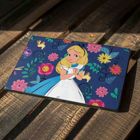 Disney Alice in Wonderland (animated) Floral Print Surface Pro 7 Skin
