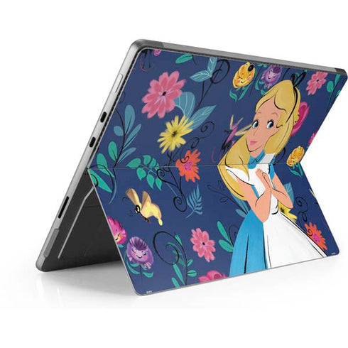 Disney Alice in Wonderland (animated) Floral Print Surface Pro 8 Skin
