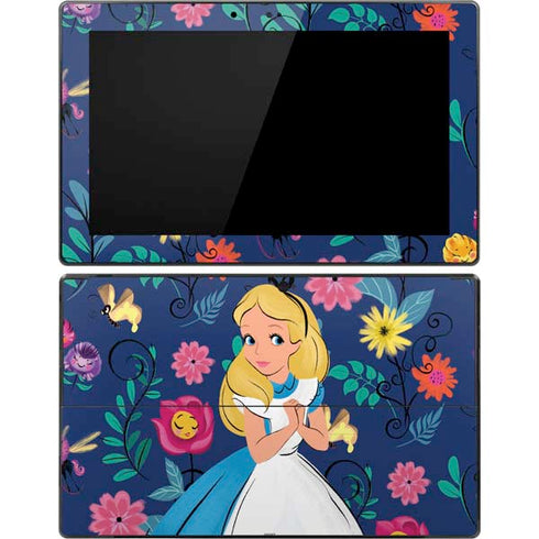 Disney Alice in Wonderland (animated) Floral Print Surface Pro Tablet Skin
