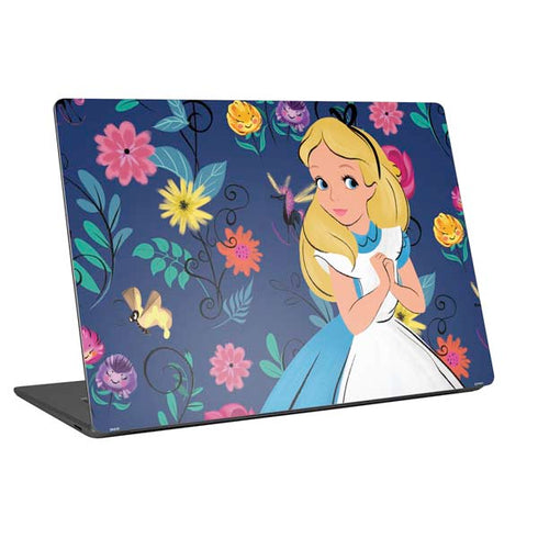 Disney Alice in Wonderland (animated) Floral Print Universal Laptop 12in (9.8 x 6.8in) Skin