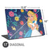 Disney Alice in Wonderland (animated) Floral Print Universal Laptop 17in (13.8 x 10in) Skin