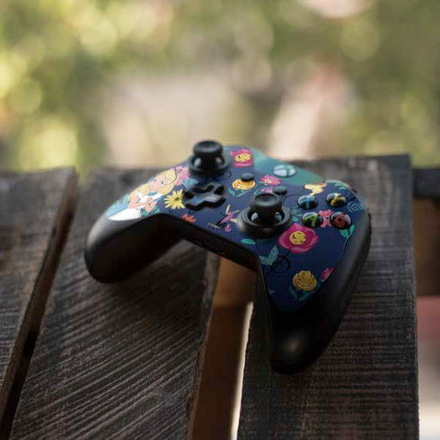 Disney Alice in Wonderland (animated) Floral Print Xbox One Controller Skin