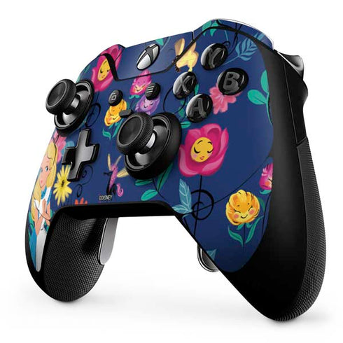 Disney Alice in Wonderland (animated) Floral Print Xbox One Elite Controller Skin