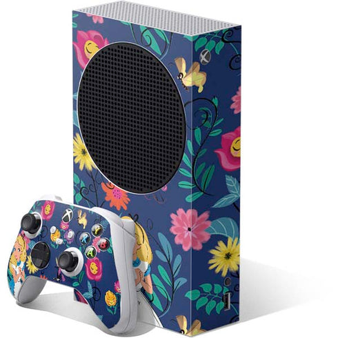 Disney Alice in Wonderland (animated) Floral Print Xbox Series S Bundle Skin
