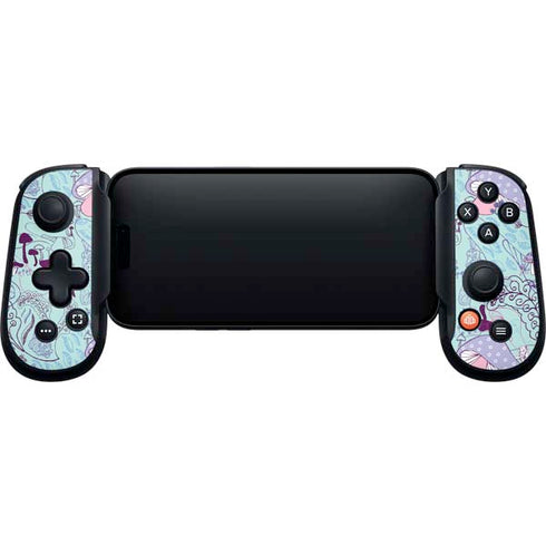 Disney Alice in Wonderland (animated) Mushrooms Print Pattern Backbone One for iPhone Game Controller Skin