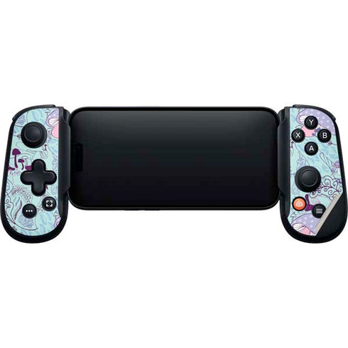 Disney Alice in Wonderland (animated) Mushrooms Print Pattern Backbone One for iPhone Game Controller Skin