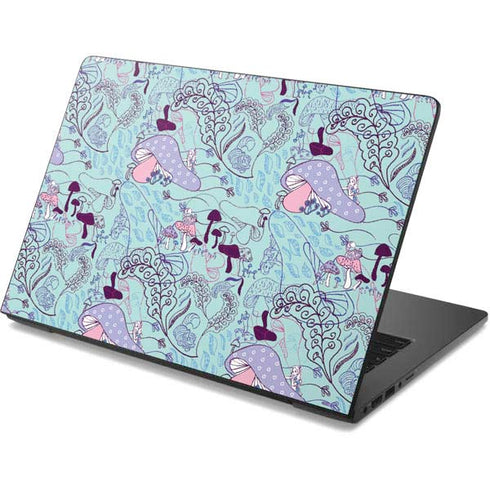 Disney Alice in Wonderland (animated) Mushrooms Print Pattern Dell Chromebook Skin