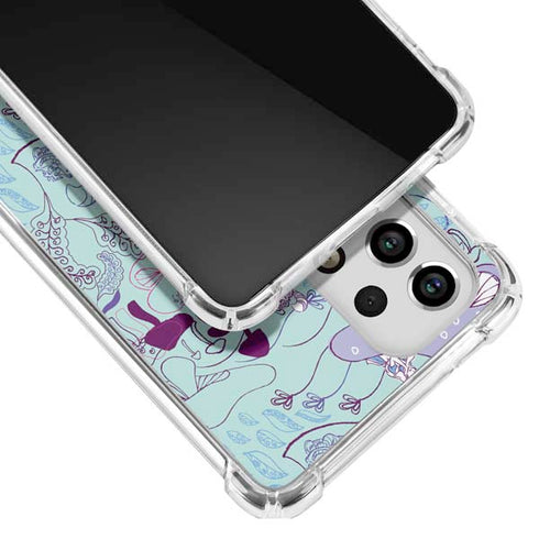 Disney Alice in Wonderland (animated) Mushrooms Print Pattern Galaxy A53 5G Clear Case