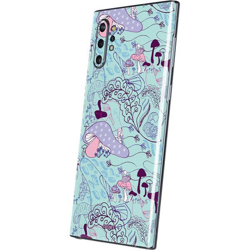 Disney Alice in Wonderland (animated) Mushrooms Print Pattern Galaxy Note 10 Plus Skin