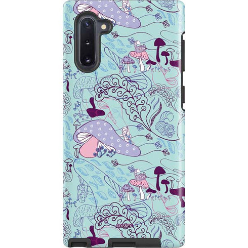 Disney Alice in Wonderland (animated) Mushrooms Print Pattern Galaxy Note 10 Pro Case