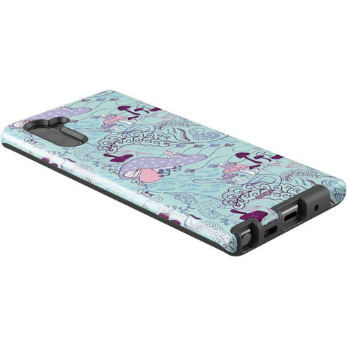 Disney Alice in Wonderland (animated) Mushrooms Print Pattern Galaxy Note 10 Pro Case