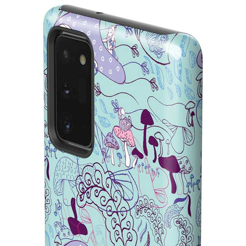 Disney Alice in Wonderland (animated) Mushrooms Print Pattern Galaxy Note20 5G Pro Case