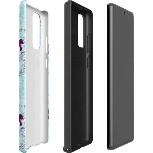 Disney Alice in Wonderland (animated) Mushrooms Print Pattern Galaxy Note20 5G Pro Case