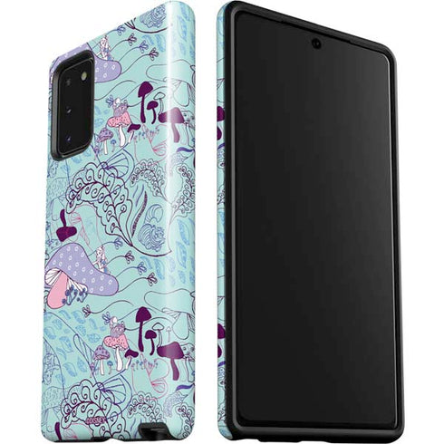 Disney Alice in Wonderland (animated) Mushrooms Print Pattern Galaxy Note20 5G Pro Case