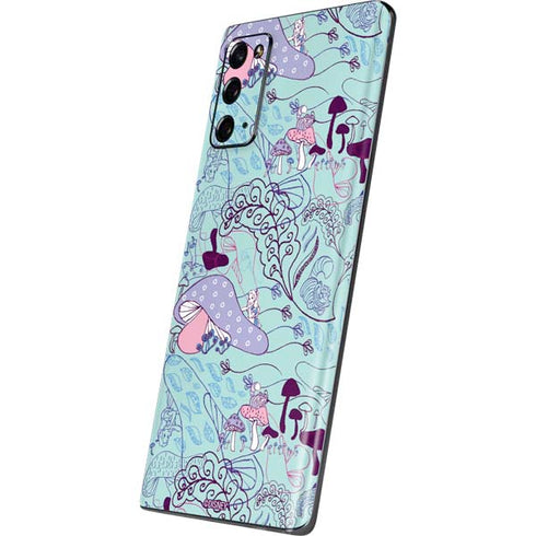 Disney Alice in Wonderland (animated) Mushrooms Print Pattern Galaxy Note20 5G Skin
