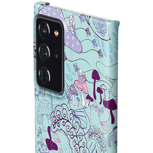 Disney Alice in Wonderland (animated) Mushrooms Print Pattern Galaxy Note20 Ultra 5G Lite Case
