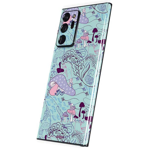 Disney Alice in Wonderland (animated) Mushrooms Print Pattern Galaxy Note20 Ultra 5G Skin