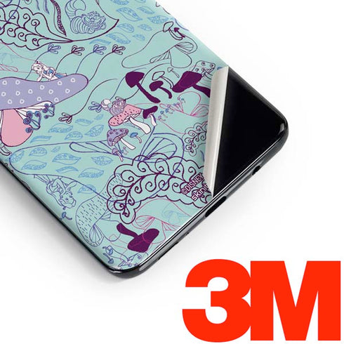 Disney Alice in Wonderland (animated) Mushrooms Print Pattern Galaxy S10 Skin