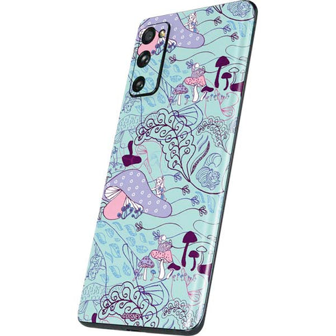 Disney Alice in Wonderland (animated) Mushrooms Print Pattern Galaxy S20 Fan Edition Skin