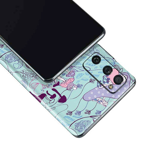 Disney Alice in Wonderland (animated) Mushrooms Print Pattern Galaxy S20 Fan Edition Skin