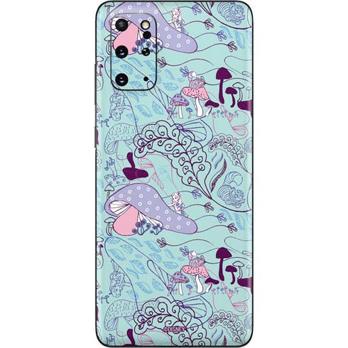 Disney Alice in Wonderland (animated) Mushrooms Print Pattern Galaxy S20 Plus Skin