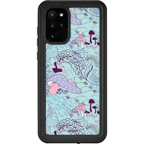 Disney Alice in Wonderland (animated) Mushrooms Print Pattern Galaxy S20 Plus Waterproof Case
