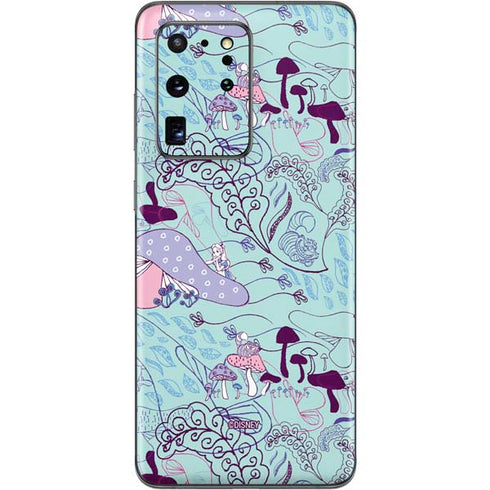 Disney Alice in Wonderland (animated) Mushrooms Print Pattern Galaxy S20 Ultra 5G Skin