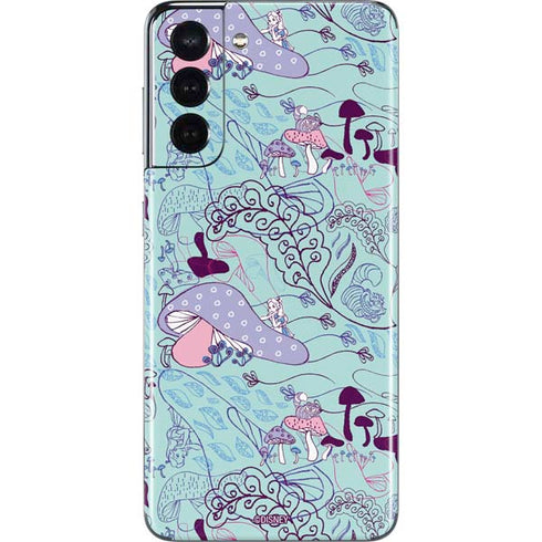 Disney Alice in Wonderland (animated) Mushrooms Print Pattern Galaxy S21 5G Skin