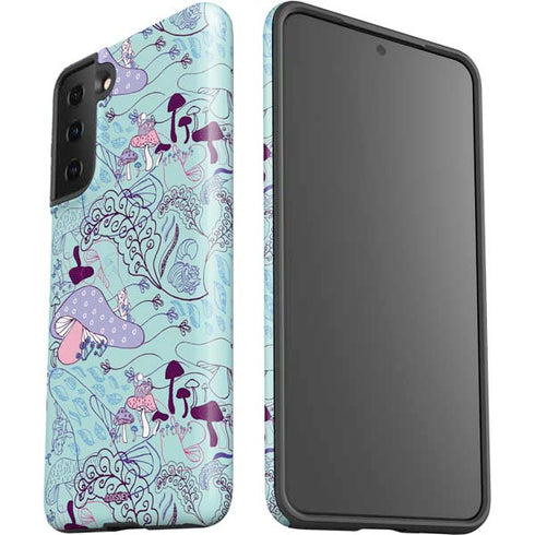 Disney Alice in Wonderland (animated) Mushrooms Print Pattern Galaxy S21 FE Pro Case