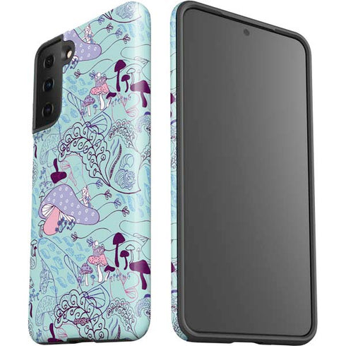 Disney Alice in Wonderland (animated) Mushrooms Print Pattern Galaxy S21 Plus 5G Pro Case