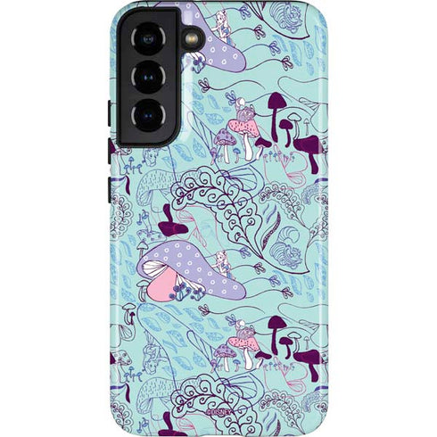 Disney Alice in Wonderland (animated) Mushrooms Print Pattern Galaxy S22 Plus Pro Case