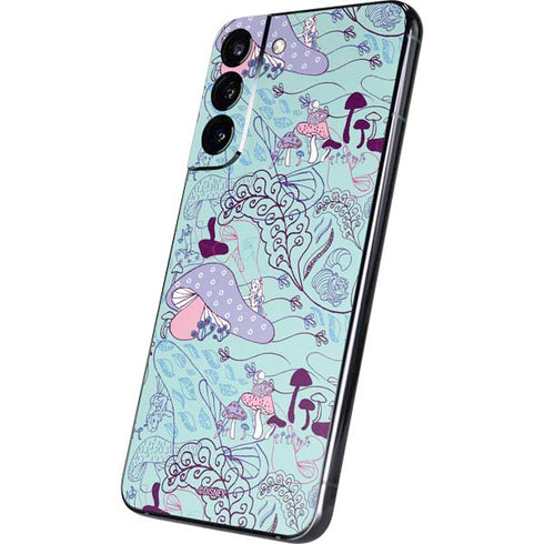 Disney Alice in Wonderland (animated) Mushrooms Print Pattern Galaxy S22 Plus Skin