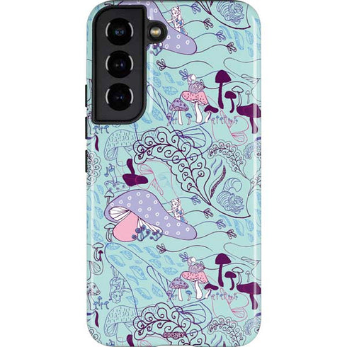 Disney Alice in Wonderland (animated) Mushrooms Print Pattern Galaxy S22 Pro Case