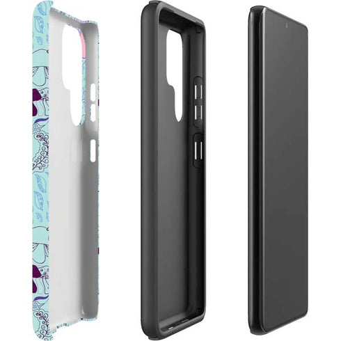 Disney Alice in Wonderland (animated) Mushrooms Print Pattern Galaxy S22 Ultra Pro Case