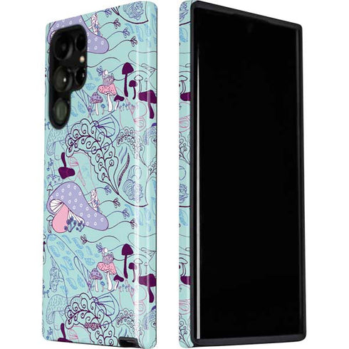 Disney Alice in Wonderland (animated) Mushrooms Print Pattern Galaxy S22 Ultra Pro Case