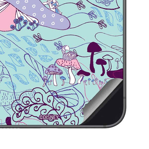 Disney Alice in Wonderland (animated) Mushrooms Print Pattern Galaxy S23 FE Skin
