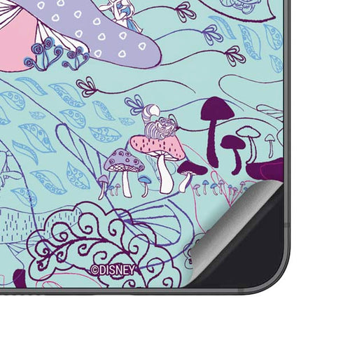 Disney Alice in Wonderland (animated) Mushrooms Print Pattern Galaxy S23 Plus Skin