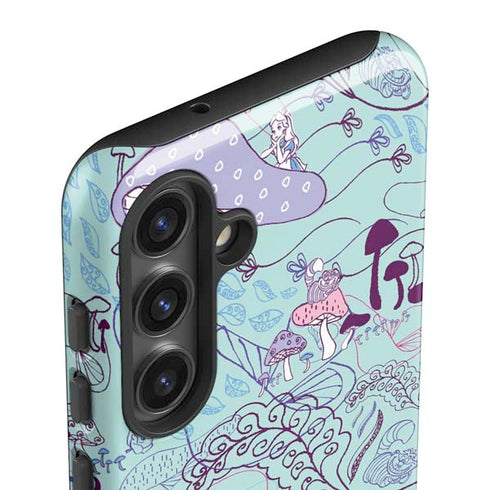 Disney Alice in Wonderland (animated) Mushrooms Print Pattern Galaxy S24 Impact Case