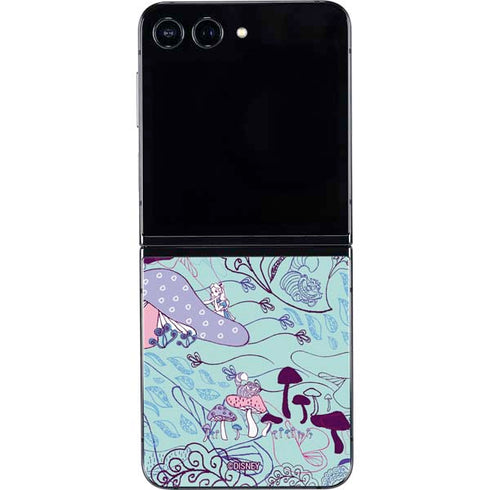 Disney Alice in Wonderland (animated) Mushrooms Print Pattern Galaxy Z Flip5 5G Skin