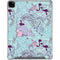 Disney Alice in Wonderland (animated) Mushrooms Print Pattern iPad Pro 12.9in (2020) Clear Case