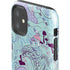 Disney Alice in Wonderland (animated) Mushrooms Print Pattern iPhone 11 Impact Case