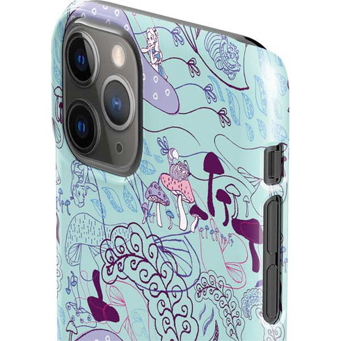 Disney Alice in Wonderland (animated) Mushrooms Print Pattern iPhone 11 Pro Lite Case