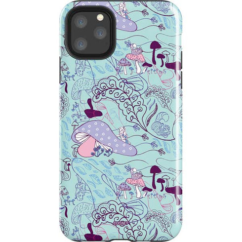 Disney Alice in Wonderland (animated) Mushrooms Print Pattern iPhone 11 Pro Max Impact Case
