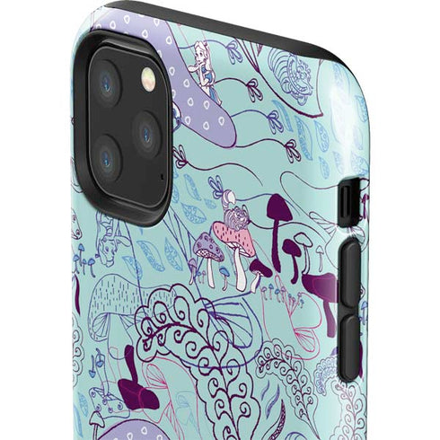 Disney Alice in Wonderland (animated) Mushrooms Print Pattern iPhone 11 Pro Max Impact Case