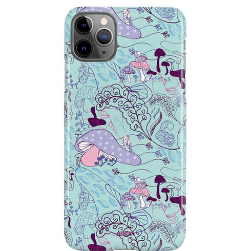Disney Alice in Wonderland (animated) Mushrooms Print Pattern iPhone 11 Pro Max Lite Case
