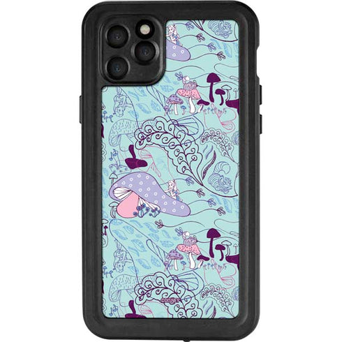 Disney Alice in Wonderland (animated) Mushrooms Print Pattern iPhone 11 Pro Max Waterproof Case