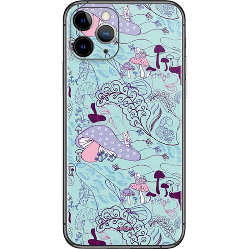 Disney Alice in Wonderland (animated) Mushrooms Print Pattern iPhone 11 Pro Skin