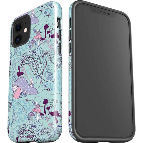 Disney Alice in Wonderland (animated) Mushrooms Print Pattern iPhone 12 Impact Case