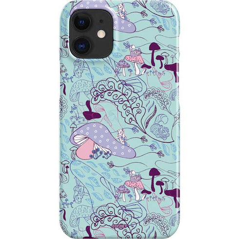 Disney Alice in Wonderland (animated) Mushrooms Print Pattern iPhone 12 Mini Lite Case