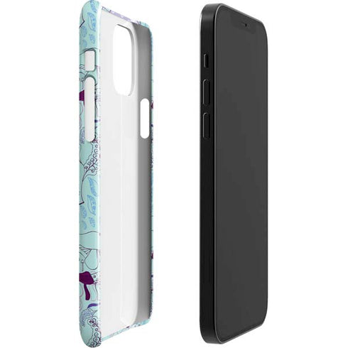 Disney Alice in Wonderland (animated) Mushrooms Print Pattern iPhone 12 Mini Lite Case